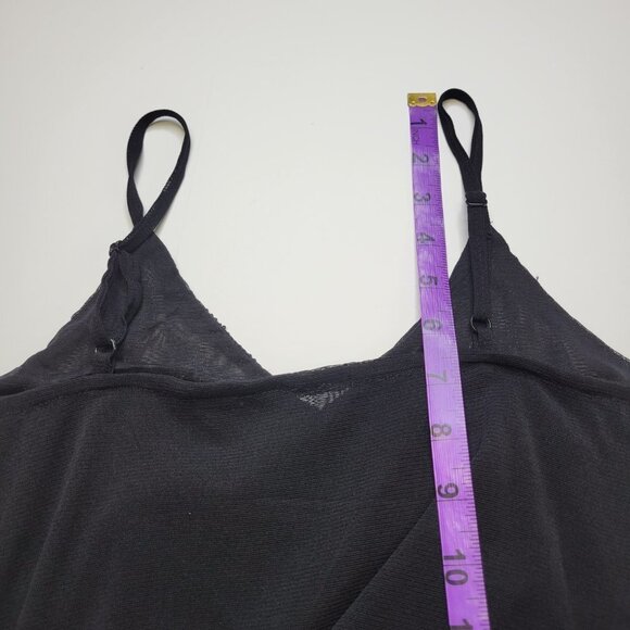 Black and Silver Sequin Sheer Mini Tunic Dress - Small or Petite - Picture 9 of 10